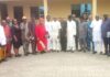 Isoko South Council Inaugurates Peace and Conflict Resolution Committee Isoko South Council Chairman, Hon. Friday Warri flanked by members of the newly constituted Isoko South Peace and Conflict Resolution Committee