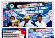 TABLE TENNIS TOURNAMENT: Table Tennis Enthusiast, Comr. Palmer Sets to Kickstart 2nd Edition of Isoko Nation Table Tennis Tournament November 7