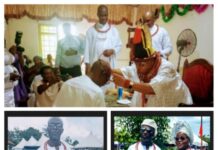 Ovie of Aviara Honours Onowotu, Wife with Chieftaincy Titles