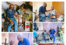 YULETIDE: Engr Ashakah Visits Elderly Women in Ozoro, Rekindles Hope, Joy With Presentation of Cash Gift, Bags of Rice, Wrappers