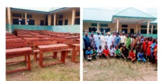 Chief Ogodo Donates 120 Chairs to Enhwe Comprehensive High School
