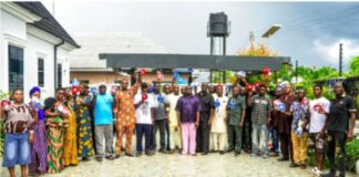 2027: Emevor Ward 7 Renewed Hope Coordinators Inaugurated as Erezih Distributes Campaign Megaphones