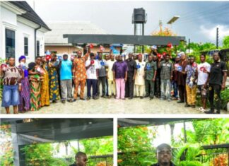 2027: Emevor Ward 7 Renewed Hope Coordinators Inaugurated as Erezih Distributes Campaign Megaphones