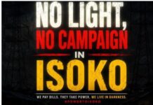 Backing the ‘No Light, No Campaign’ Advocacy in Isoko