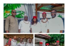 Ovie of Aviara Honours Engr. Ukoh, Wife With Chieftaincy Titles of ‘Ogbaviroro’ and ‘Ewomazino’